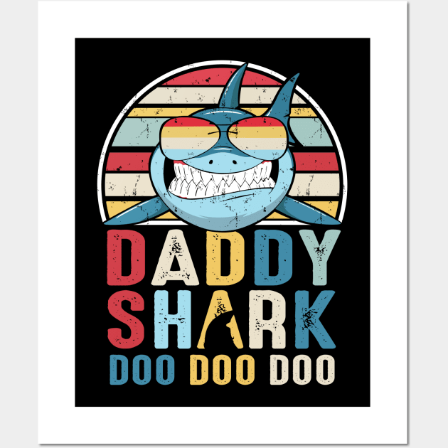 Daddy Shark Doo Doo Doo Wall Art by Sun68